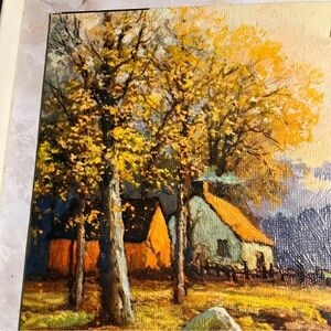 Robert Wood Signed 8" x 10" Lithograph Winde Fine Prints No 339 Autumn Sunset